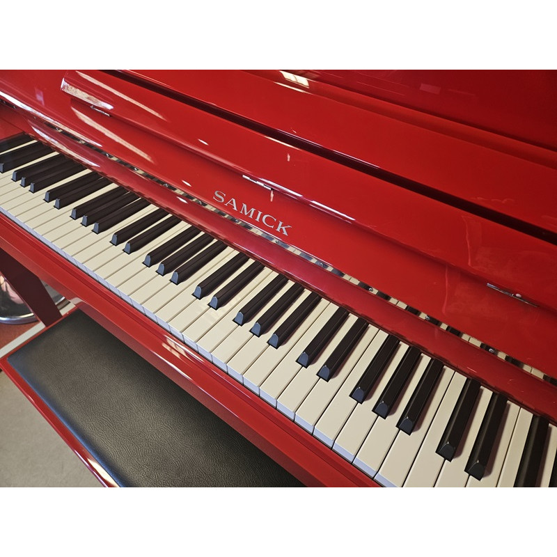 Piano droit Samick modèle 118 Harmonie Rouge - Occasion - Pianorama