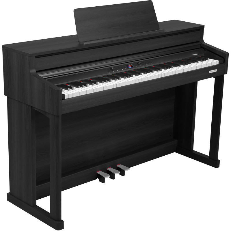 Accueil Nux modèle NCK-430 - Noir, Blanc et Bois - 1